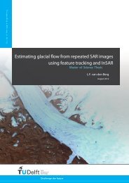 using feature tracking and InSAR Estimating glacial ... - Doris - TU Delft