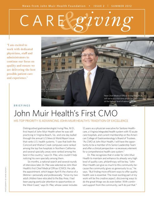 John Muir Health's First CMO