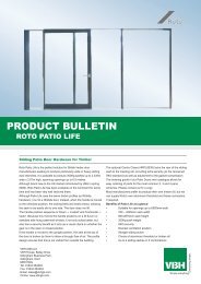 Roto Patio Life Hardware for Timber Sliding Doors - Vbh (Gb)