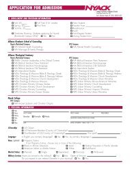 Single Sheets - Nyack College