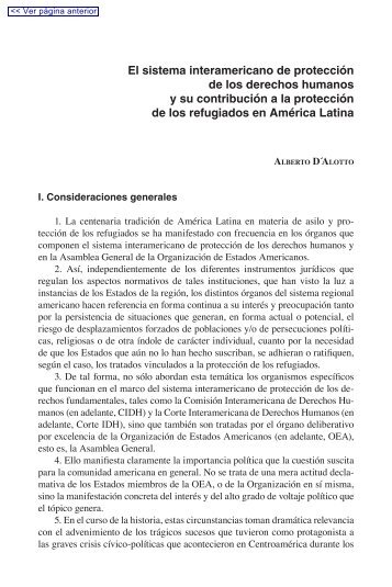 El sistema interamericano de protecciÃ³n de los derechos ... - Acnur