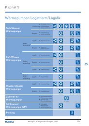 Kapitel 3 Wärmepumpen Logatherm/Logafix - Buderus