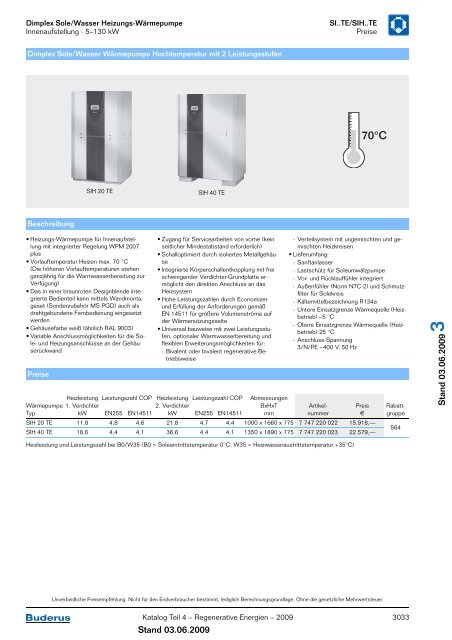 Kapitel 3 Wärmepumpen Logatherm/Logafix - Buderus