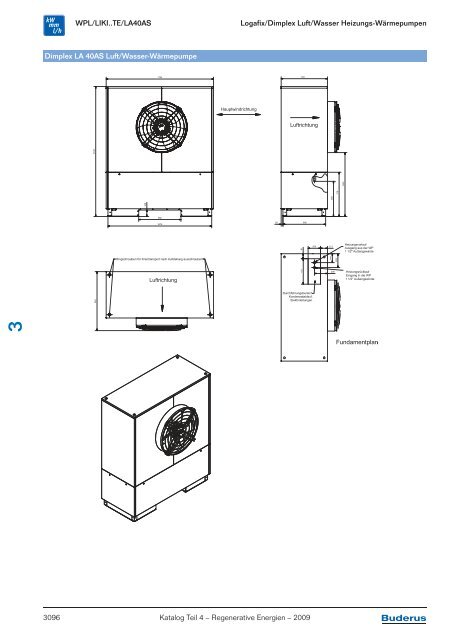 Kapitel 3 Wärmepumpen Logatherm/Logafix - Buderus