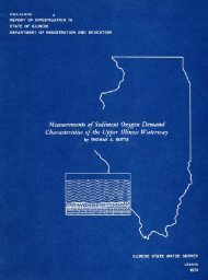 Measurements of sediment oxygen demand characteristics of the ...