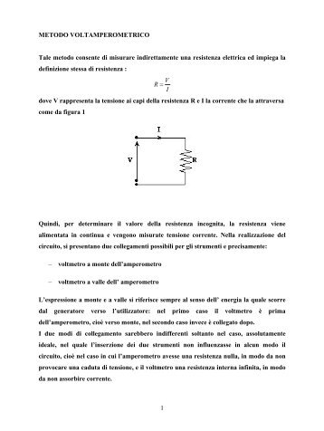 Metodo volt-amperometrico - Docente.unicas.it