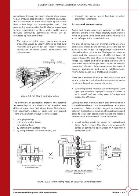 VOLUME 1 HUMAN SETTLEMENT PLANNING AND ... - CSIR