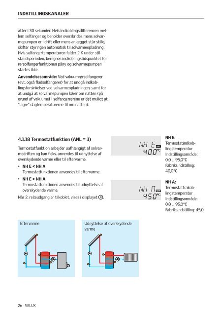 Brugsvejledning Directions for use Bedienungsanweisung ... - Velux