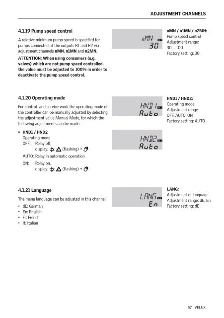 Brugsvejledning Directions for use Bedienungsanweisung ... - Velux