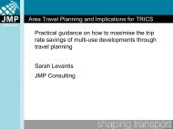 Sarah Levantis, JMP Consultants Limited - TRICS