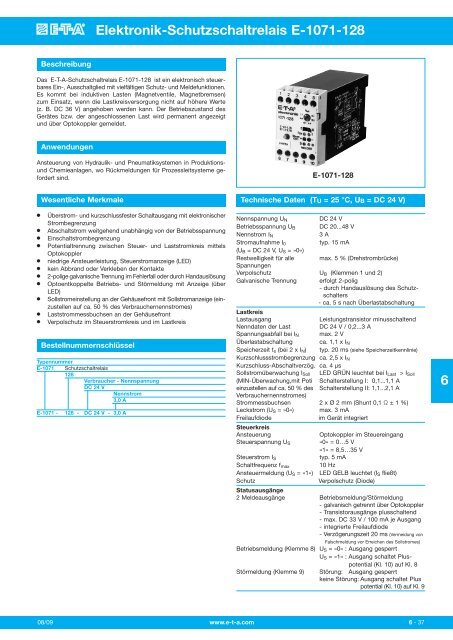 Elektronik-Schutzschaltrelais E-1071-128 6