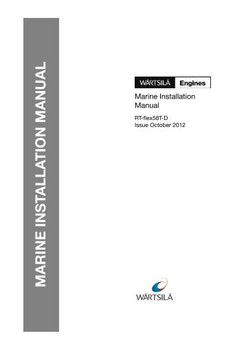 WÃƒÂ¤rtsilÃƒÂ¤ RT-flex58T-D Marine Installation Manual