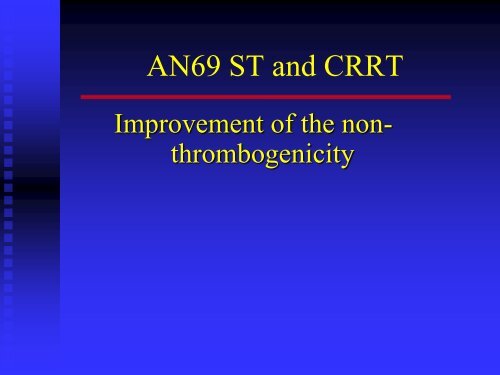 oXiris membrane - CRRT Online