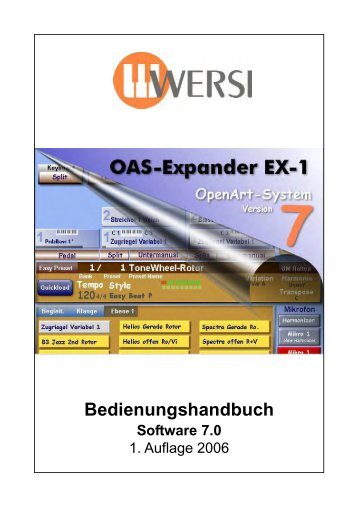 Expander EX1 - Wersi Orgel Studio Thum, Orgeln Keyboard ...