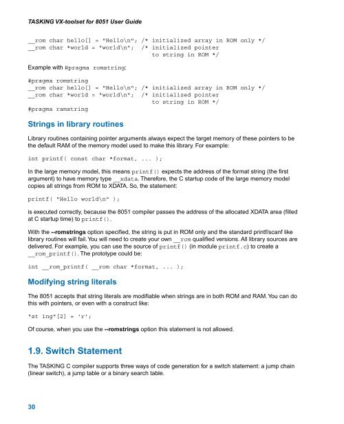 TASKING VX-toolset for 8051 User Guide