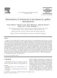 Determination of clotrimazole in mice plasma by capillary ...