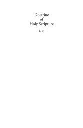 Doctrine of Holy Scripture - Swedenborg Foundation