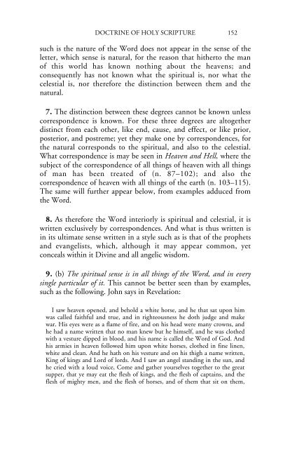 Doctrine of Holy Scripture - Swedenborg Foundation