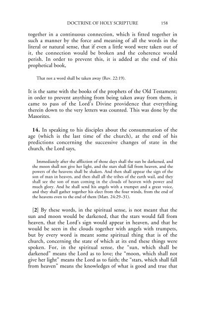 Doctrine of Holy Scripture - Swedenborg Foundation