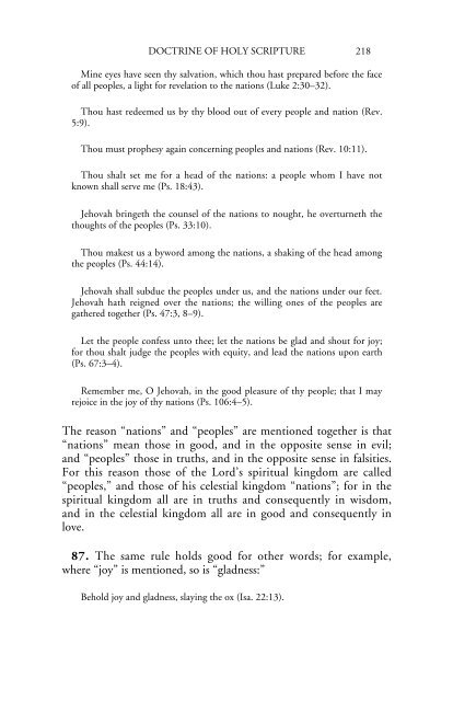 Doctrine of Holy Scripture - Swedenborg Foundation