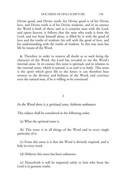 Doctrine of Holy Scripture - Swedenborg Foundation