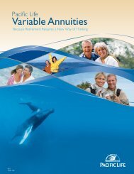 Pacific Life Variable Annuities - Pacific Life Insurance Company