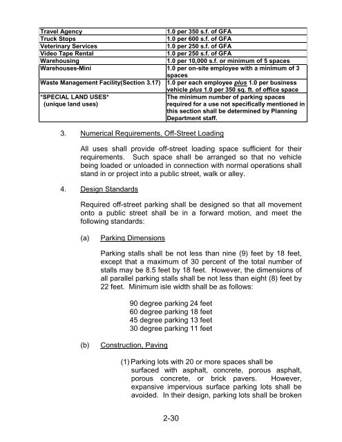 article 2 design and development standards - Spartanburg County