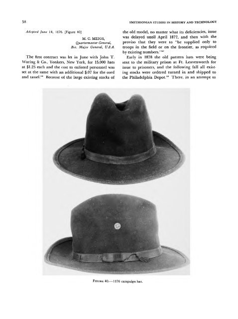 United States Army Headgear 1855-1902 - Libreria Militare Ares