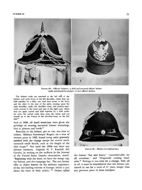 United States Army Headgear 1855-1902 - Libreria Militare Ares