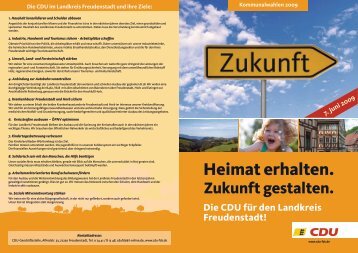 Heimat erhalten. - CDU Kreisverband Freudenstadt