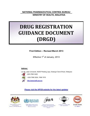 DRUG REGISTRATION GUIDANCE DOCUMENT (DRGD) - BPFK