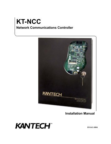 KT-NCC Installation Manual.book - Kantech