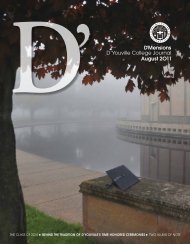 d'mensions D'Youville college Journal august 2o11