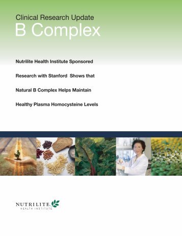 Nutrilite Natural B Complex clinical research