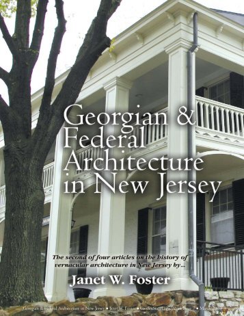 Georgian & Federal Architecture in New Jersey - Garden State Legacy
