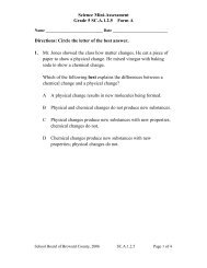 Science Mini-Assessment Grade 5 SC.A.1.2.5 Form A Directions ...