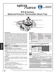 BT6-B Sanitary Balanced Pressure Thermostatic Steam Trap