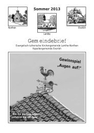 Gemeindebrief Sommer 2013 - Kirchenkreis Ronnenberg