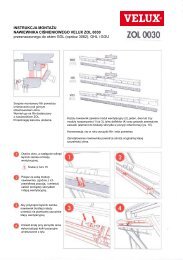 Instrukcja montaÅ¼u ZOL - Velux