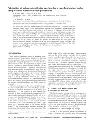 Fabrication of subwavelength-size aperture for a near ... - IEEE Xplore