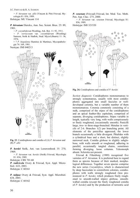 Polyphasic taxonomy of Penicillium subgenus Penicillium A ... - CBS