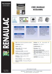 CIRE MURALE ECOLABEL - Renaulac