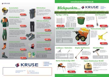 Blickpunkte... - Fritz Kruse Baumaschinen GmbH