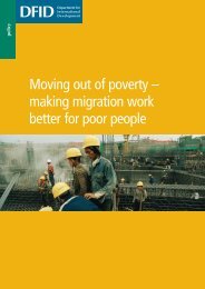 Moving out of poverty â making migration work better for poor people