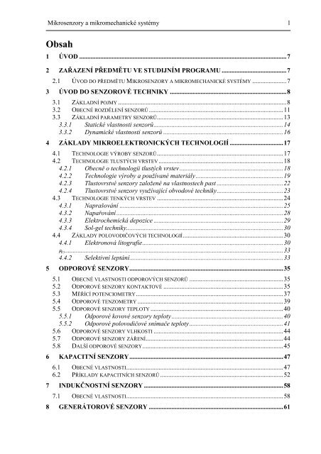 Mikrosenzory a mikromechanickÃƒÂ© systÃƒÂ©my - VysokÃƒÂ© uÃ„ÂenÃƒÂ­ technickÃƒÂ© ...