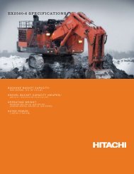 EX2500-6 SPECIFICATIONS - Hitachi