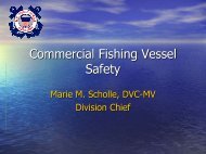 Commercial Fishing Vessel Safety - US Coast Guard Auxiliary, First ...