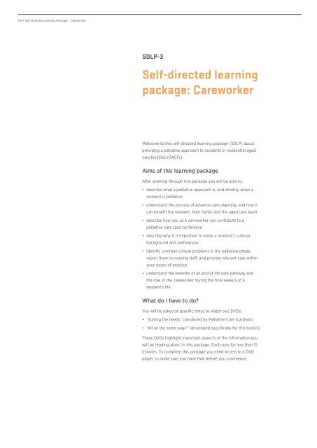 Self Directed Learning Package - University of Queensland