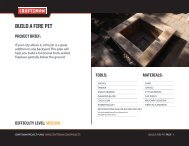 BUILD A FIRE PIT - Craftsman