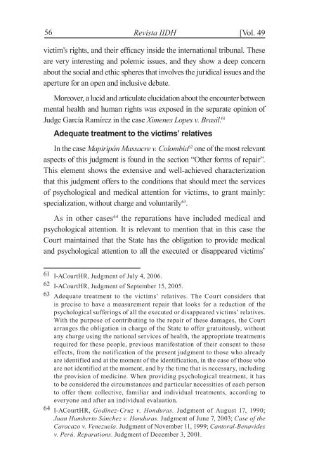 Inter-American Court of Human Rights' reparation judgments ...